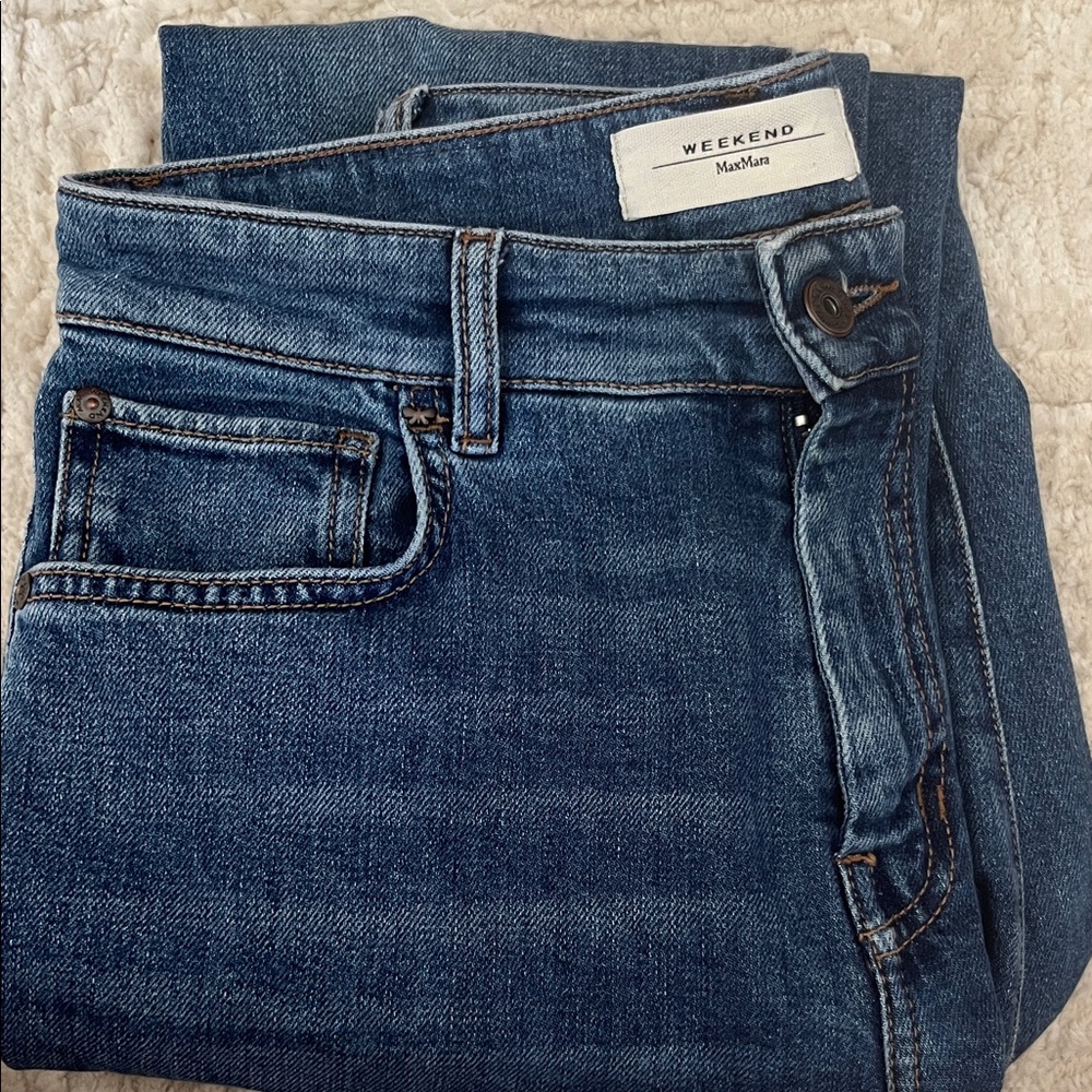 MaxMara Women's Blue Cropped Jeans